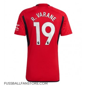 Manchester United Raphael Varane #19 Replik Heimtrikot 2023-24 Kurzarm